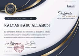 Business Web Solutions, New Delhi Certificate